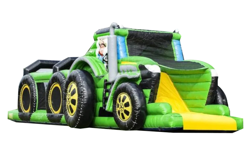 Des parcours de jeux, toboggans gonflables et défis multifonctions